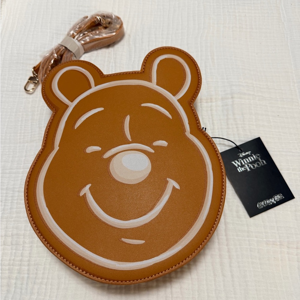 Cakeworthy Disney Winnie the Pooh Face Crossbody Bag Hunny Bear Purse NWT